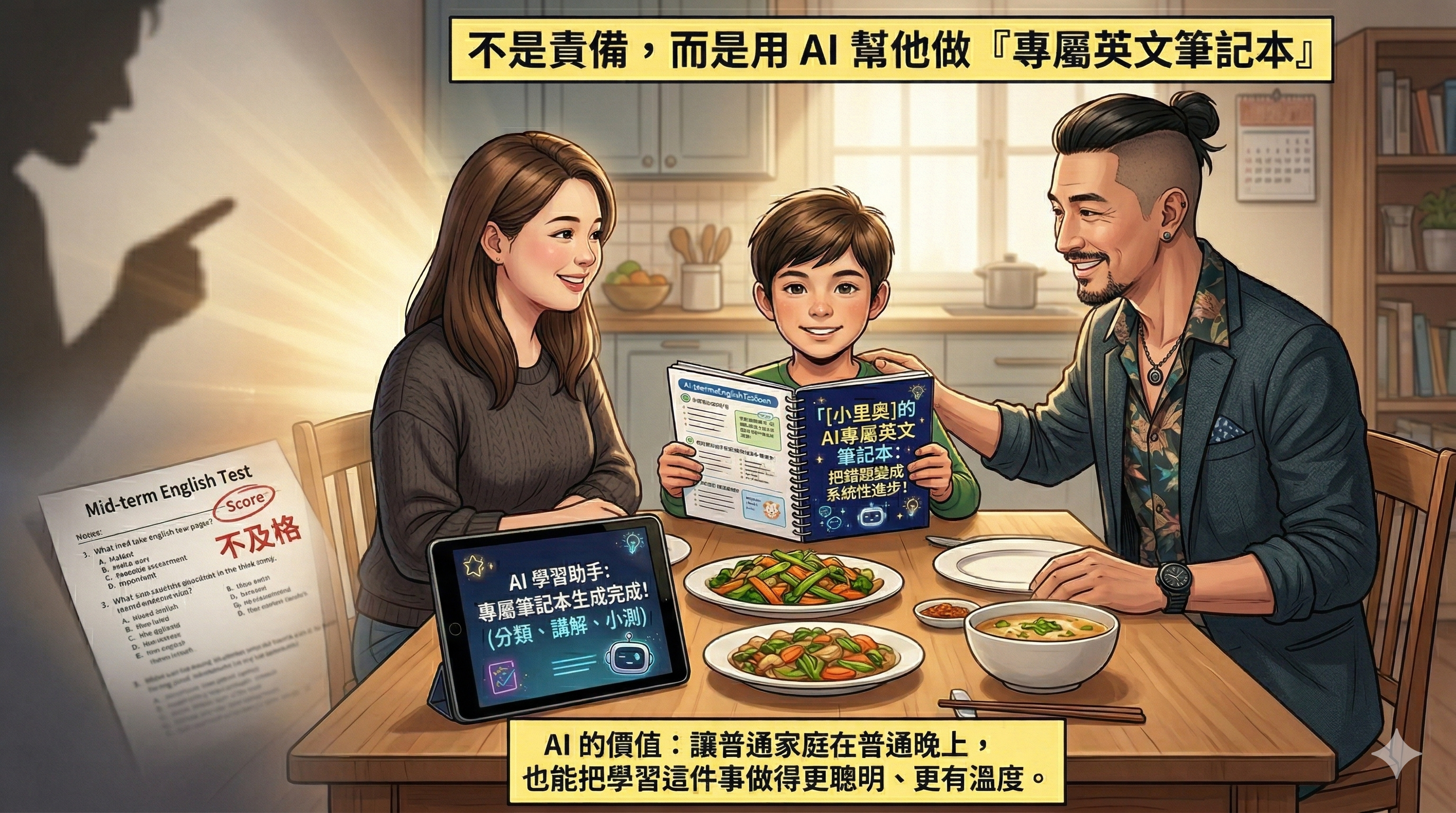 AI 協助整理出的專屬英文文法教科書封面